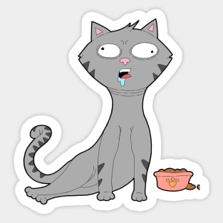 Dumb Cat Sticker